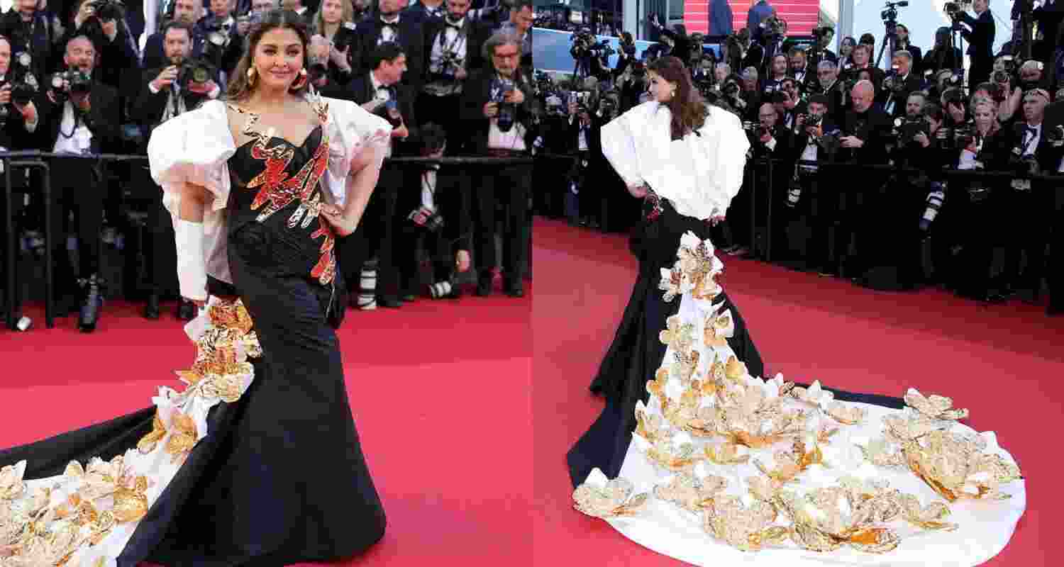 Aishwarya Rai Bachchan stuns on Cannes red carpet in a dramatic gown