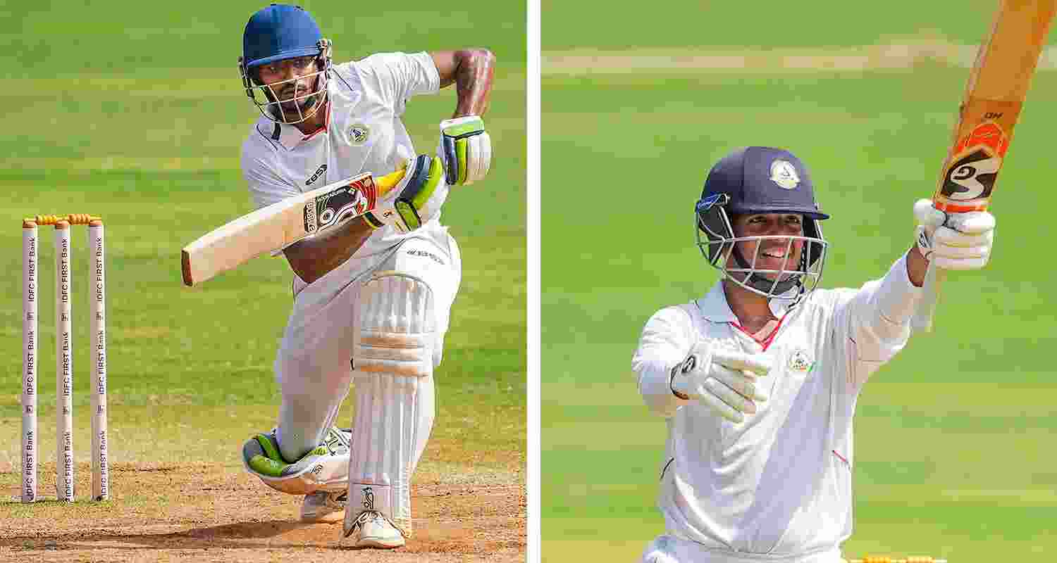 Vidarbha captain Akshay Wadkar (102) and the unheralded Harsh Dubey (65) kept Mumbai at bay for the entire first session on the last day after Vidarbha resumed on 248 for five, needing another 290 runs to win.