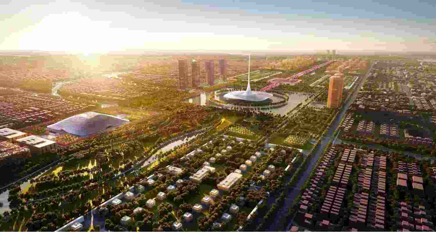 A proposed look for the Amaravati city. Image via X.