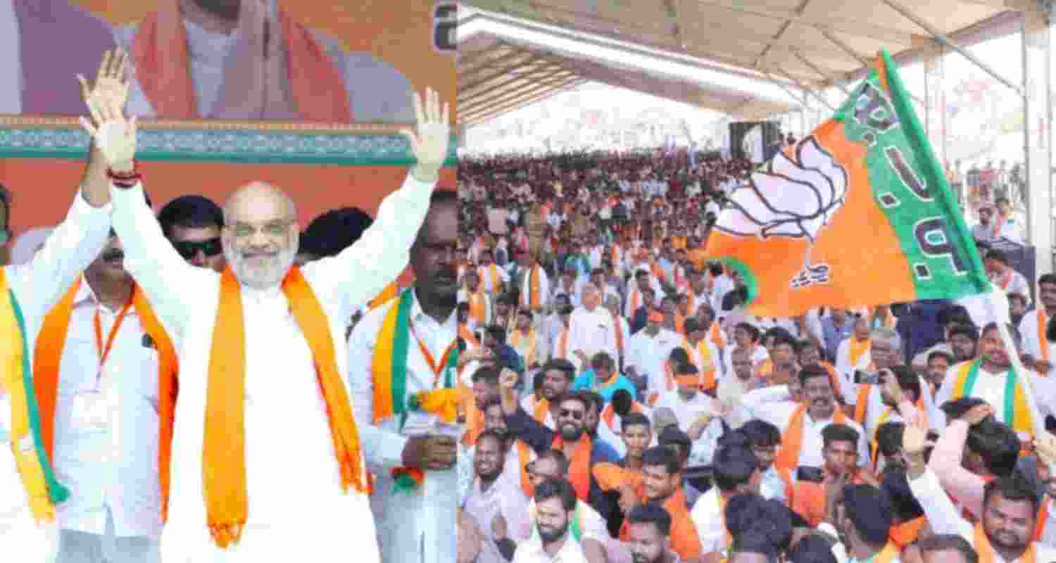 Union Home Minister Amit Shah in Telangana.