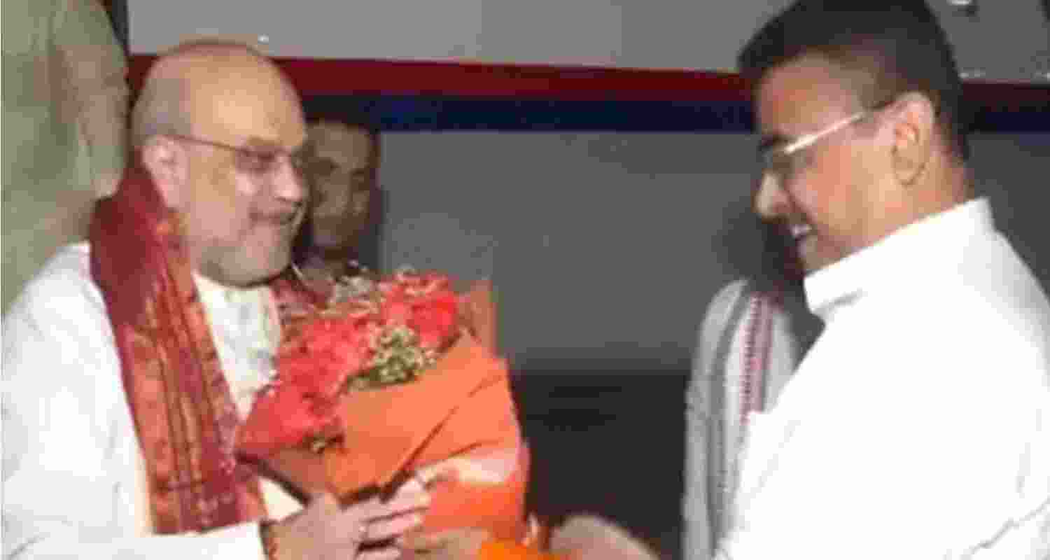 Shah arrives in Bengal for BJP's membership drive