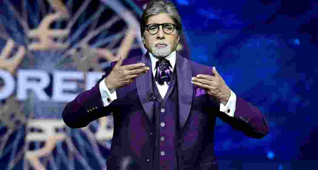 Megastar Amitabh Bachchan on the set of "Kaun Banega Crorepati."