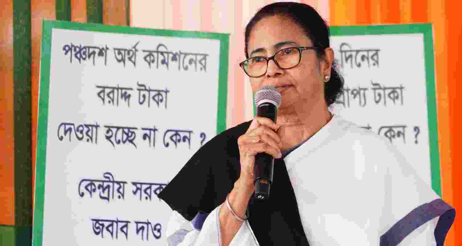 West Bengal Chief Minister Mamata Banerjee claims to clear dues of state MGNREGA workers. 