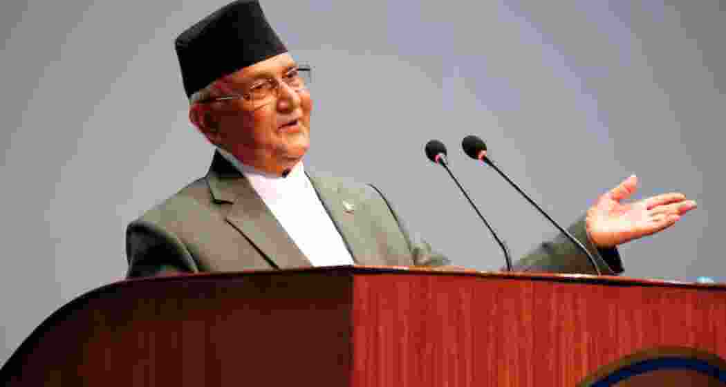 Nepal's Prime Minister K.P. Sharma Oli.