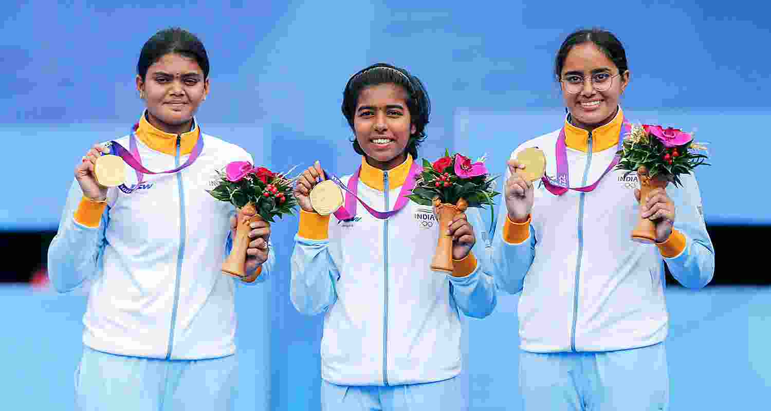 The trio of Jyothi Surekha Vennam, Parneet Kaur and Aditi Swami, that had clinched gold medal in World Cup Stage 1 in Shanghai leg last month, knocked out world number four USA 233-229 in the semi-final.