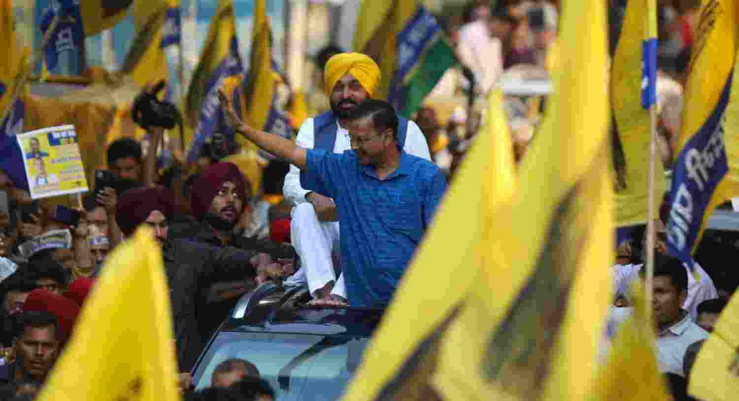 Delhi CM Kejriwal holds first roadshow for LS poll campaign after jail release