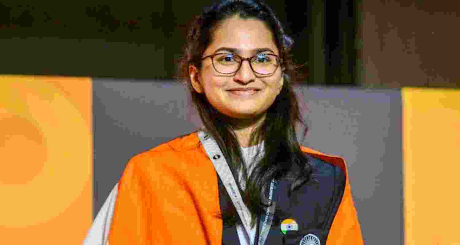 Chess Olympiad gold-medallist Vantika Agrawal. 