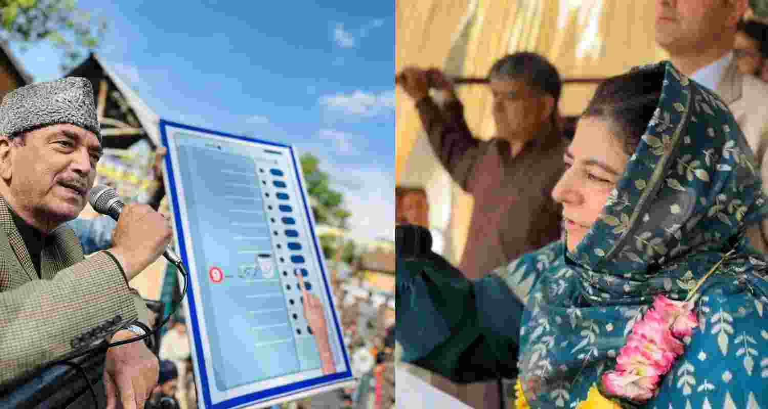 Azad, Mehbooba differ over Srinagar LS polls voter turnout