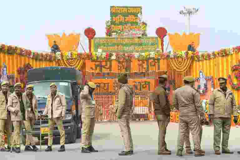 With the anticipation of lakhs of devotees flocking to Ayodhya for Lord Ram's darshan during Ram Navami, the first following the consecration of Ram Lalla in his majestic temple, the Uttar Pradesh government is intensifying security measures in and around Ayodhya.
