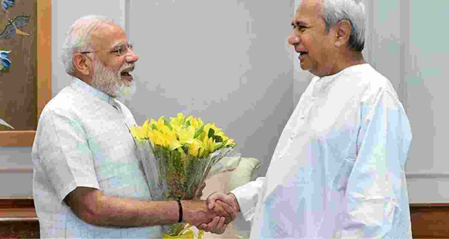 Prime Minister Narendra Modi and Odisha CM Naveen Patnaik. 
