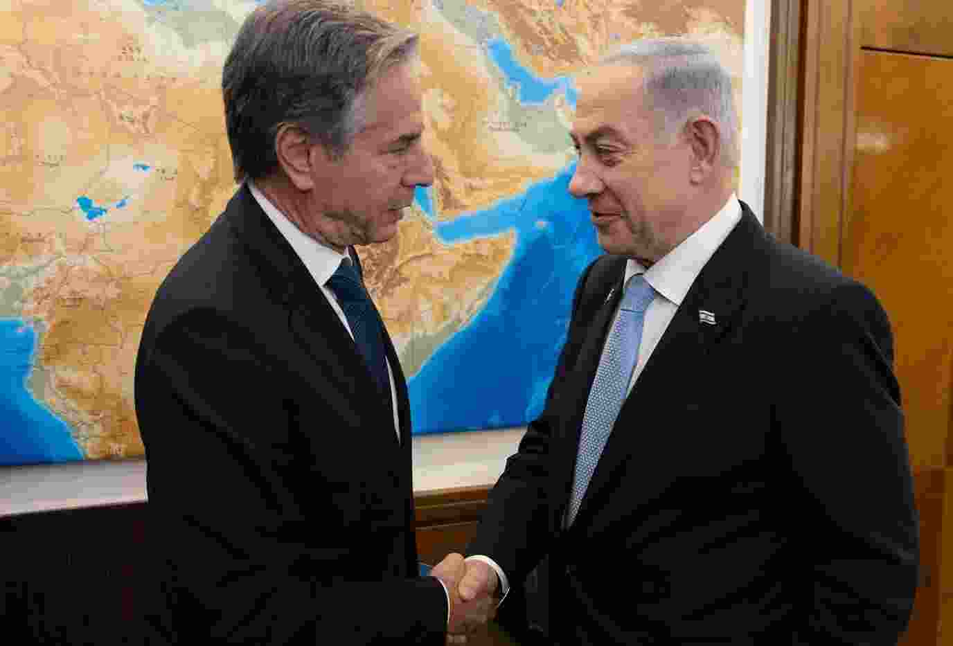 Prime Minister Netanyahu described the talks with Blinken as "positive," during which his office again affirmed Israel's commitment to an American proposal for release of hostages again considering Israel's security needs. 