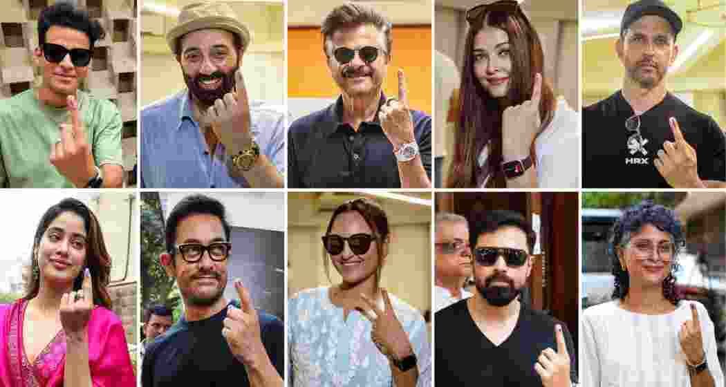 Bollywood icons Sunny Deol, Manoj Bajpayee, Aamir Khan, Emraan Hashmi, Aishwarya Rai, Sonakshi Sinha and others cast their votes in Mumbai's Lok Sabha elections.