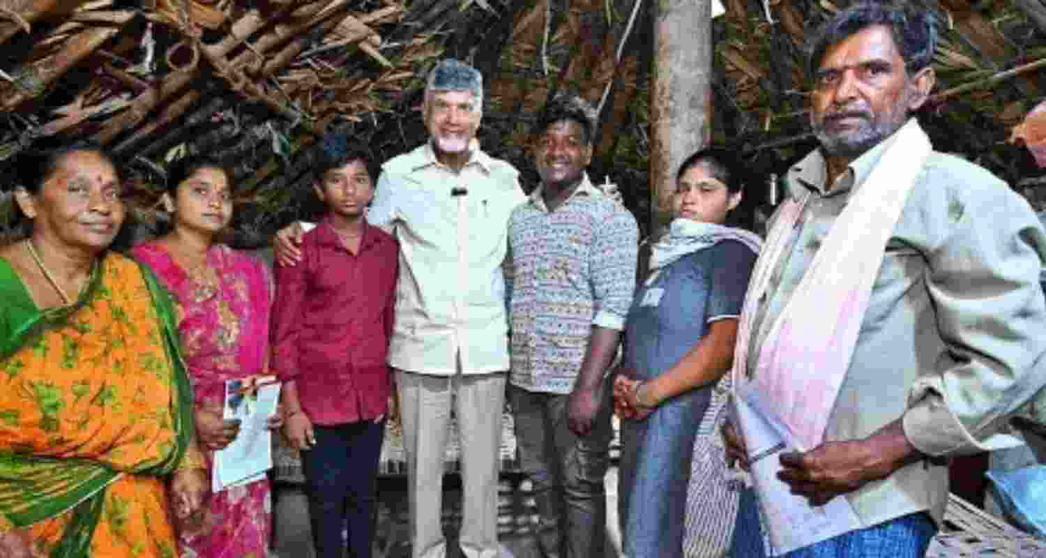 Andhra CM Naidu disburses welfare pensions to beneficiaries
