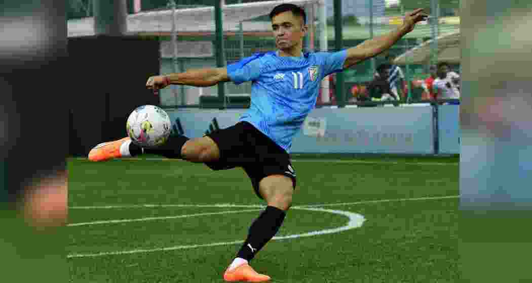 Indian football icon Sunil Chhetri. File photo.