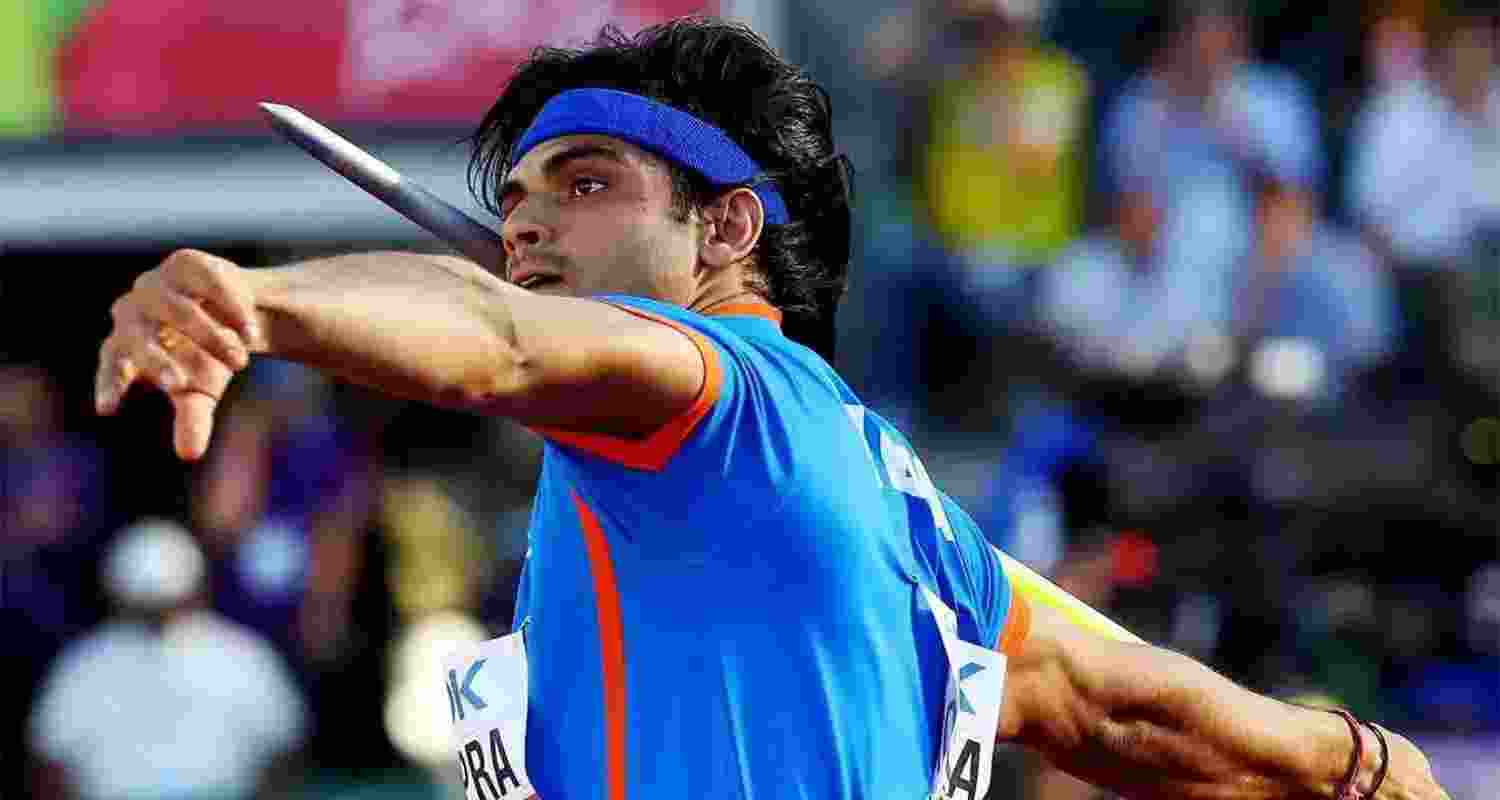 Olympic and world champion Indian athlete Neeraj Chopra. 