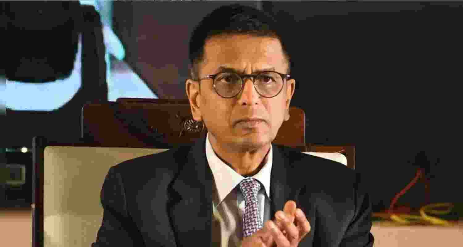 Chief Justice of India DY Chandrachud, angry