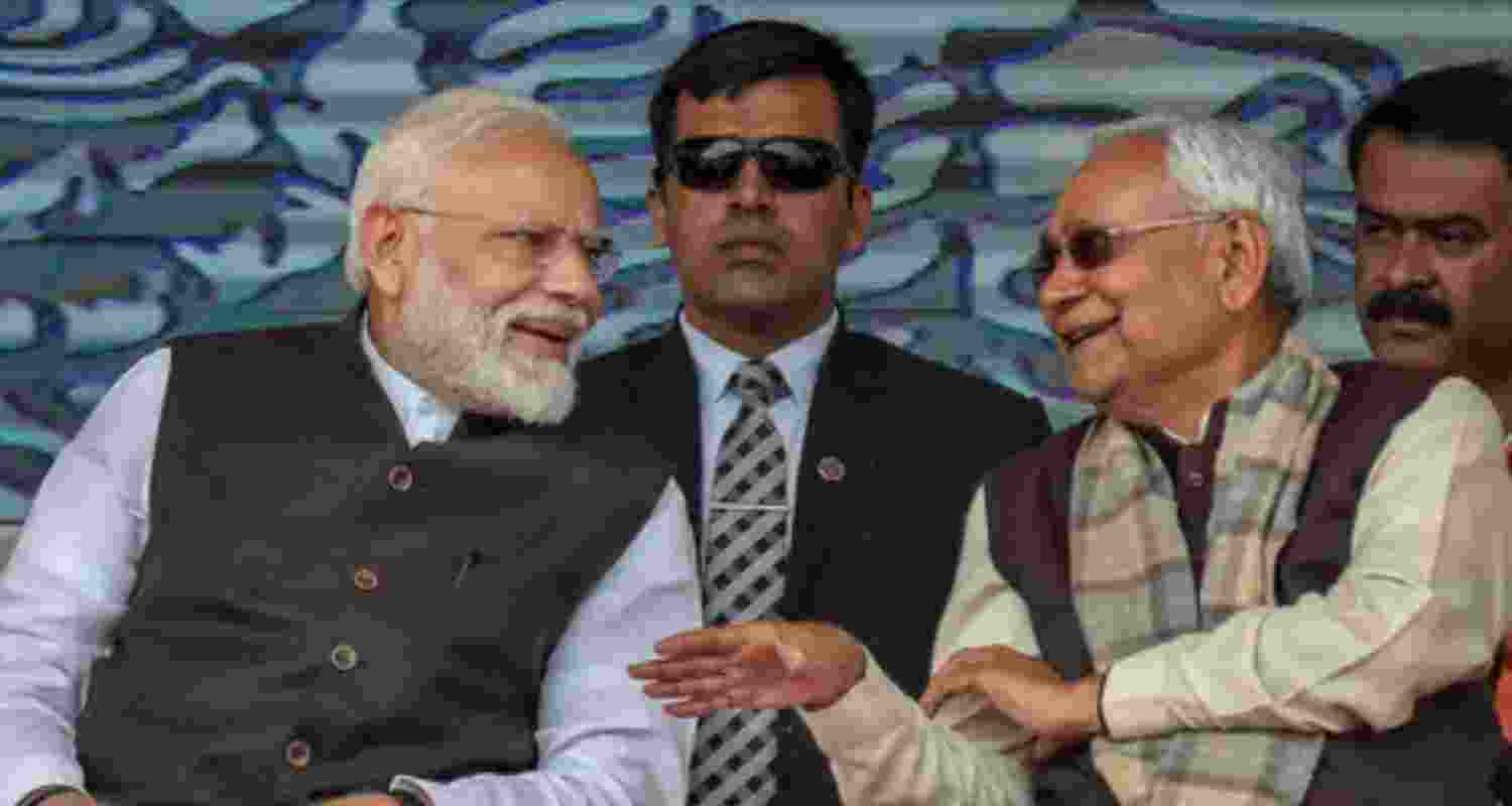 PM Modi with Bihar CM Nitish Kumar. 