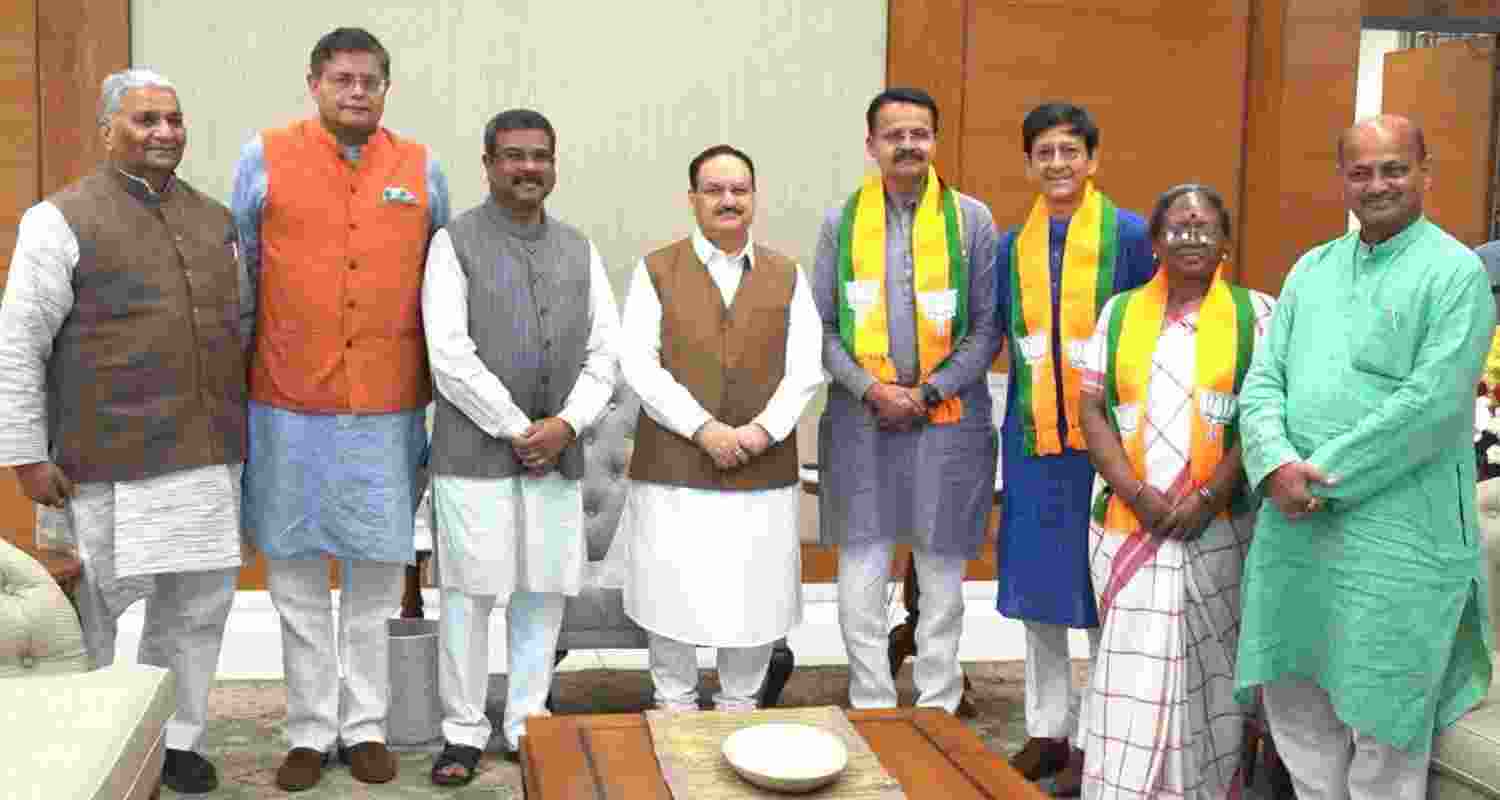 BJD leaders join BJP in Odisha.