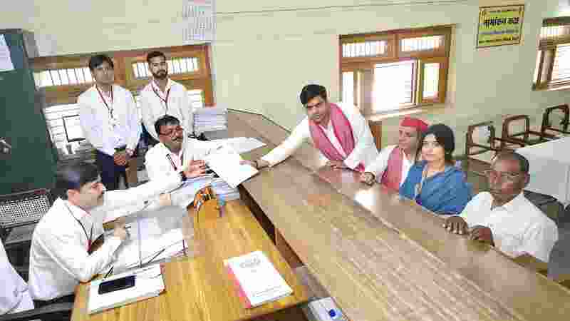 SP's Tej Pratap Yadav files nomination from Karhal