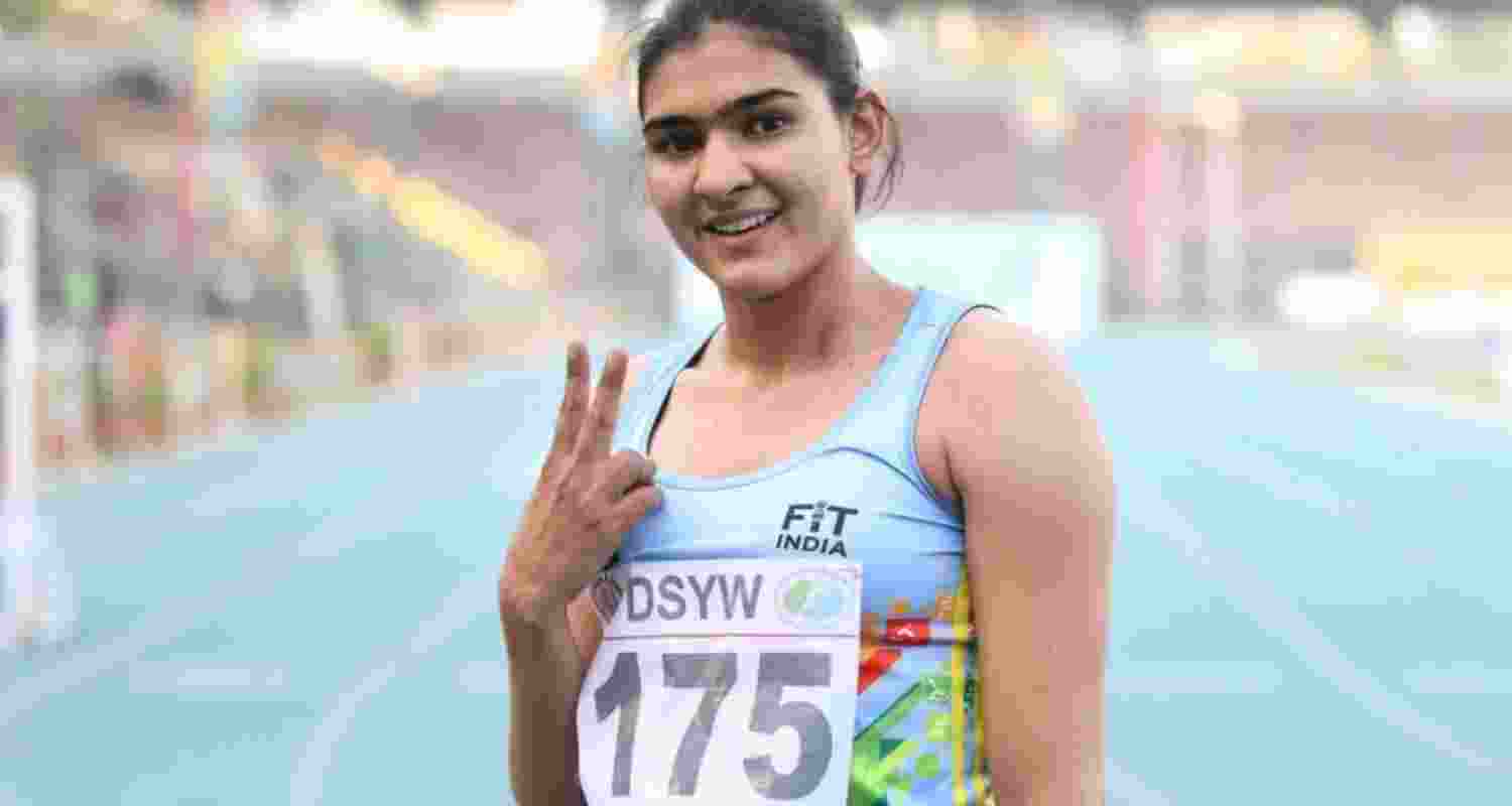 India's top woman 400m runner, Deepanshi. File photo.