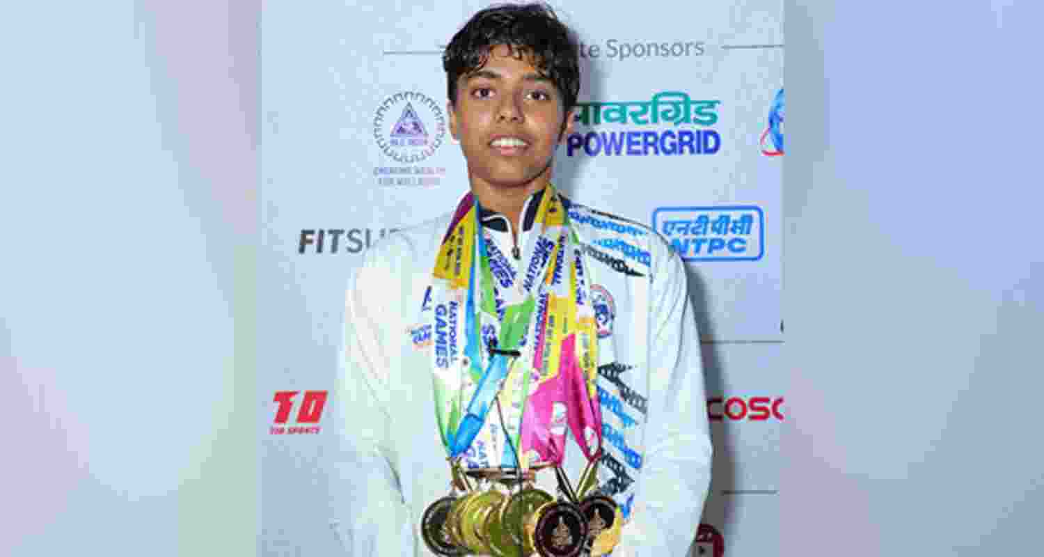Indian swimmer Dhinidhi Desinghu. File photo.