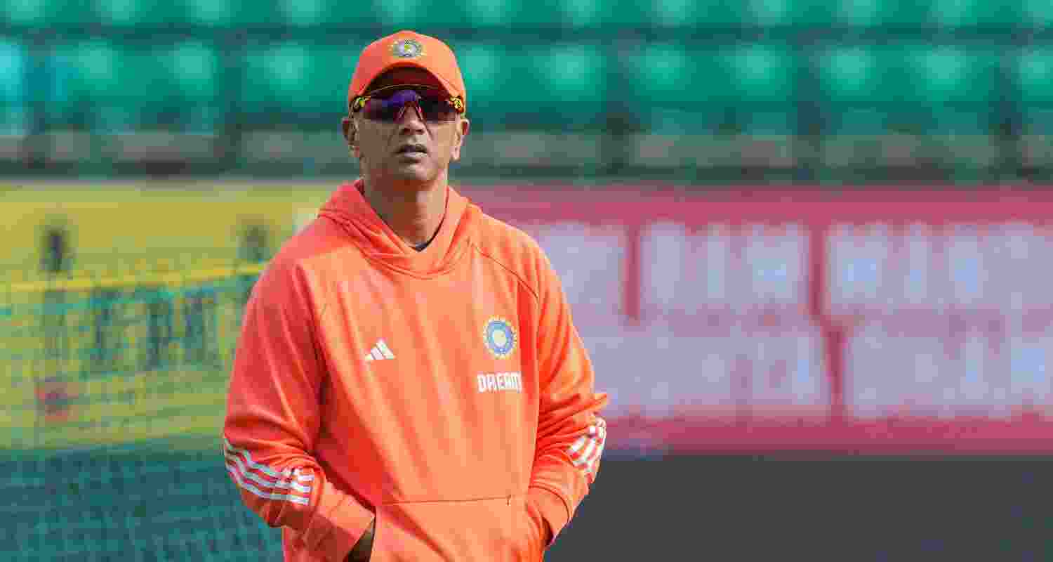 Indian cricket team's head coach Rahul Dravid,