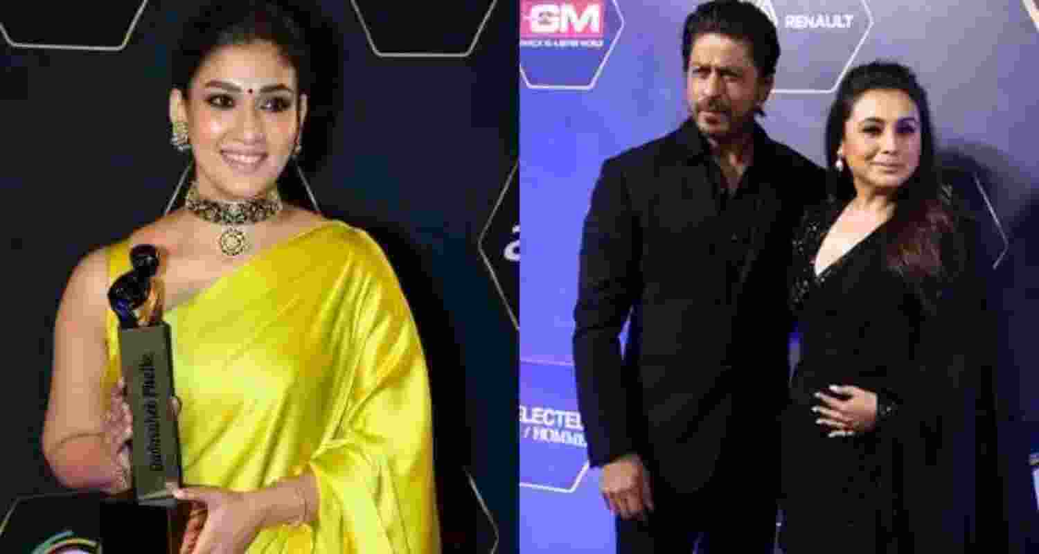 Actress Nayantara, Shah Rukh Khan, and other celebrities grace the prestigious event with their presence. 