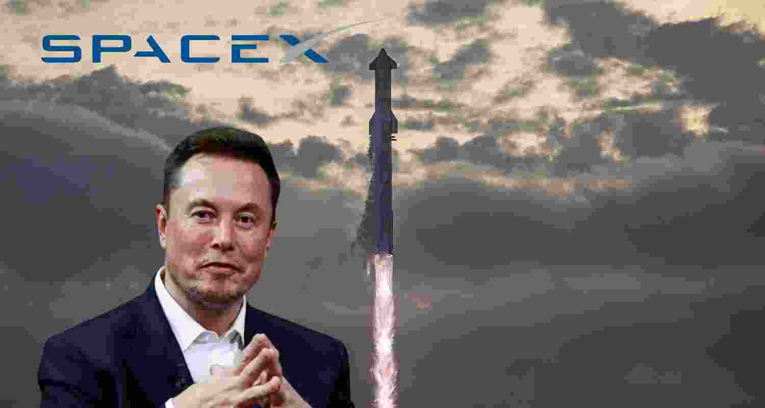 AN image of SpaceX owned by Elon Musk.
