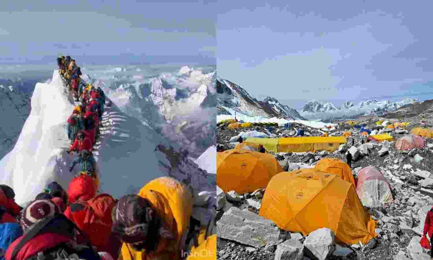 Everest Base Camp filth and summit traffic endanger climbers