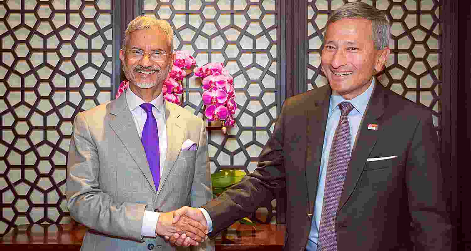 Jaishankar is on a three-day visit to Singapore and reached here on Saturday. He addressed the Indian diaspora on Sunday and met with investors on Saturday.