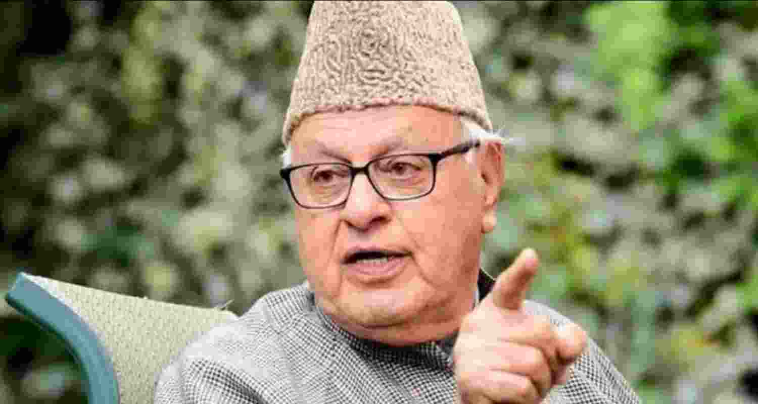 National Conference president Farooq Abdullah. Image: X 