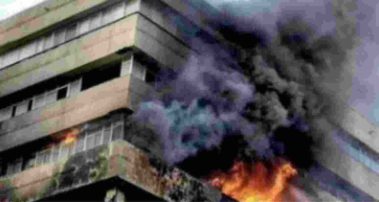 Fire at MP State Secretariat