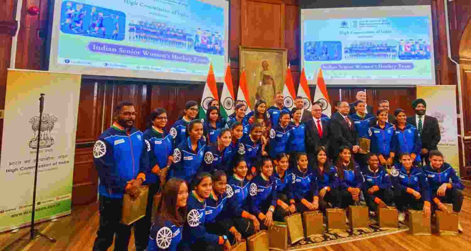 Indian Women's Hockey team welcomed in London