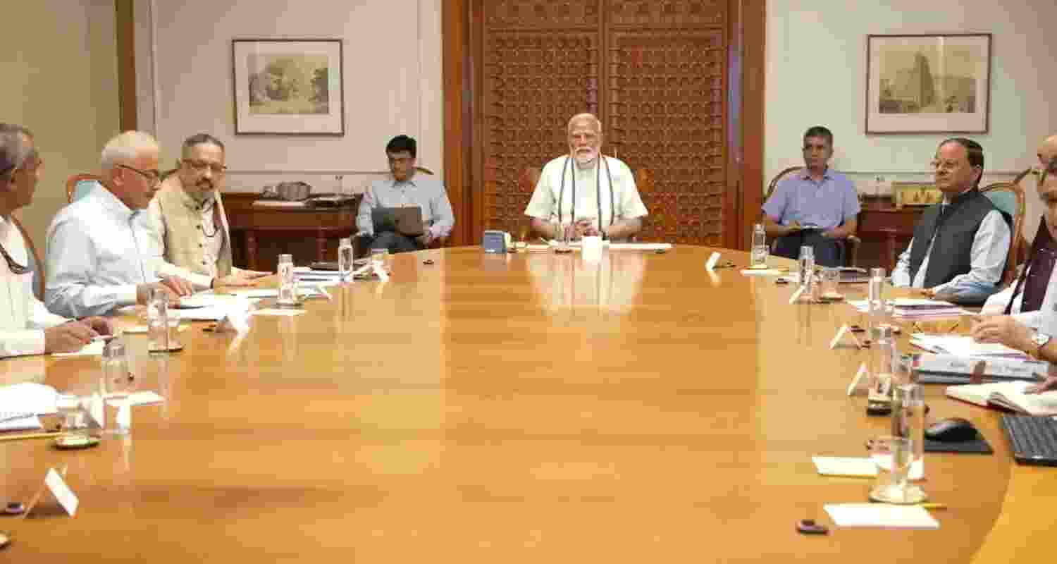 PM Modi monitors cyclone aftermath and relief efforts in northeastern states.