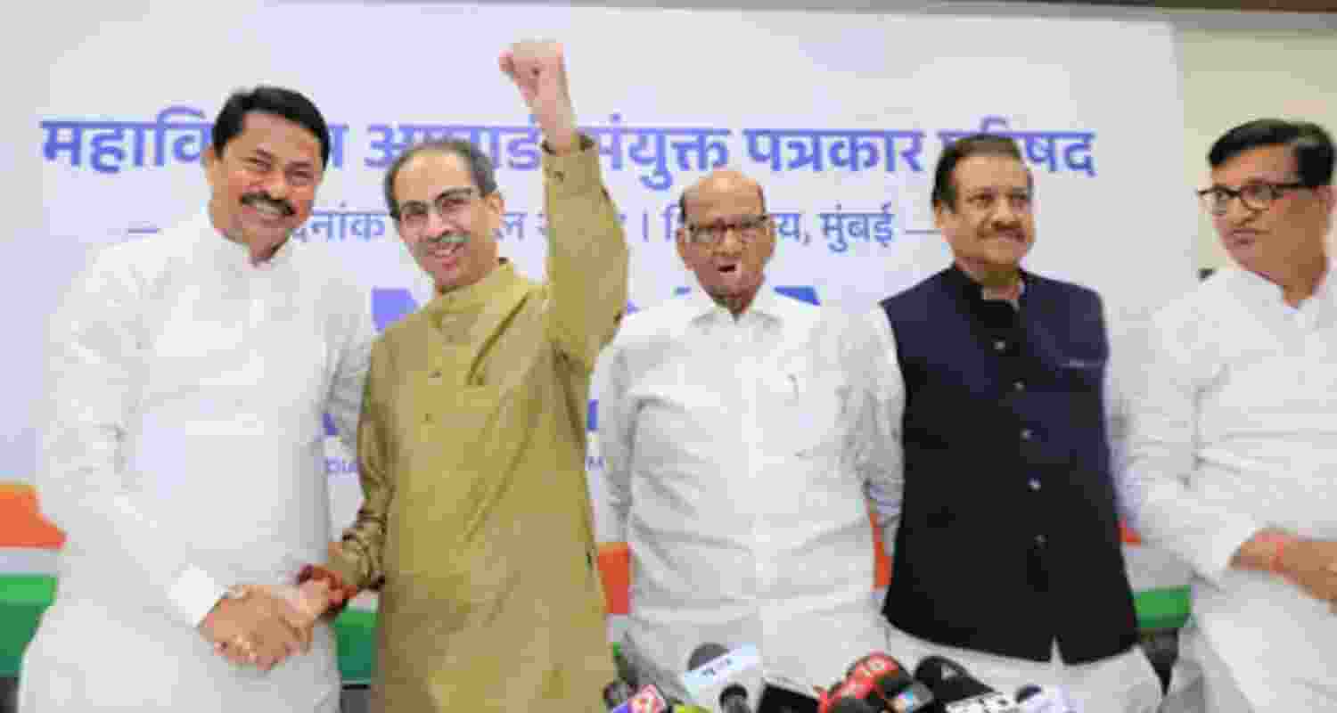 Sharad Pawar's NCP, Congress, Shiv Sena (UBT) Unite for Maharashtra Assembly Battle Later This Year.