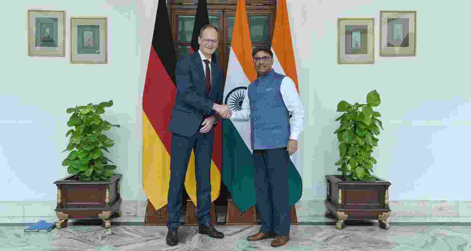 India And Germany Review Progress In Bilateral Relations.