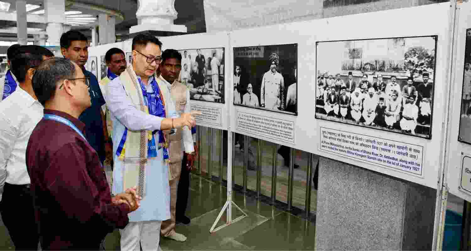 Union Minister Kiren Rijiju Attends an Event at Deekshabhoomi, Nagpur.