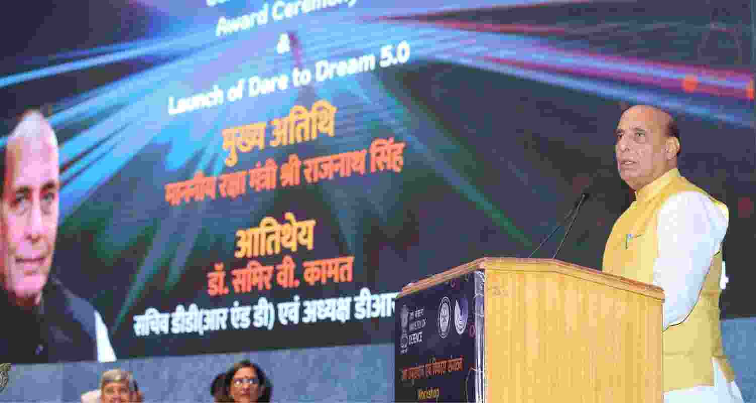 Defence Minister Rajnath Singh Highlights Need For Private Sector Innovation.