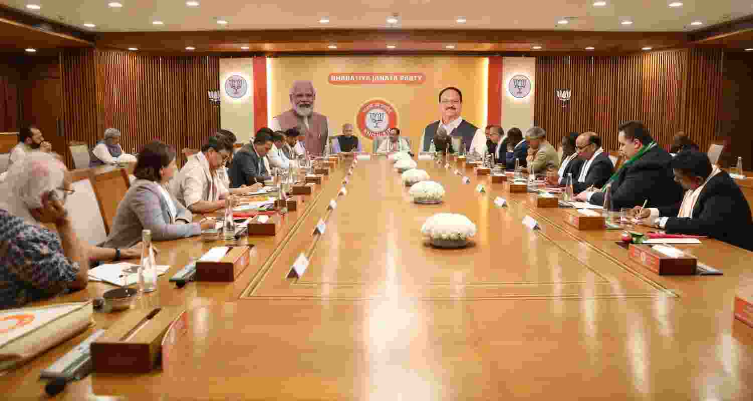 BJP Senior Leaders host 'Know BJP' Initiative Conference, inviting more than 20 Countries' Political Parties. Image X.