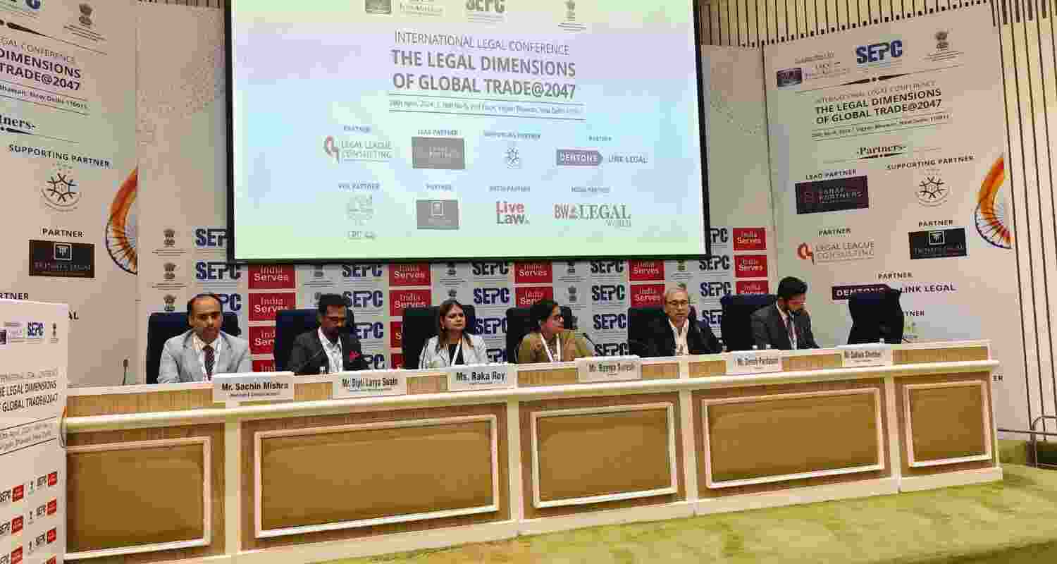 International Legal Conf 2024, hosted by SEPC discusses Judiciary structure of India. Image X.