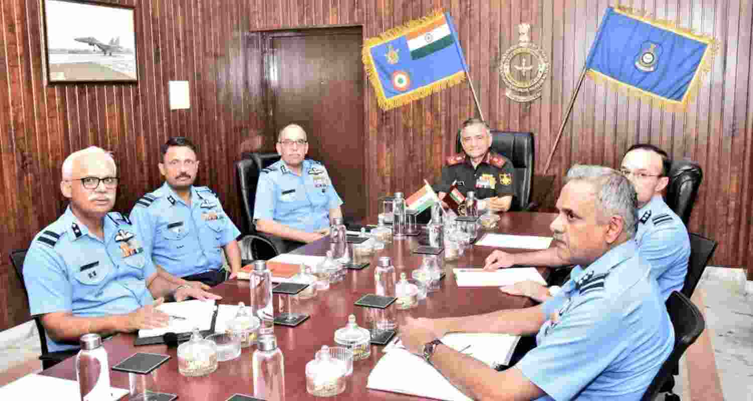 Armed Forces Synergy Urged by CDS Gen Anil Chauhan in a Visit to Central Air Command, Prayagraj. Image X.