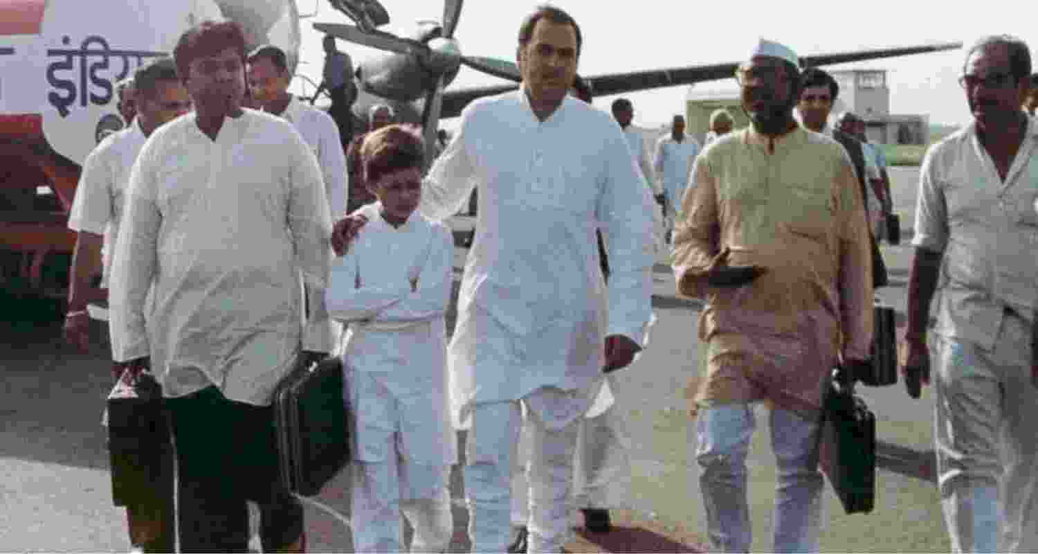 Father's Dreams, My Responsibilities: Rahul Gandhi Remembers Rajiv Gandhi. Image Rahul Gandhi's X Post.