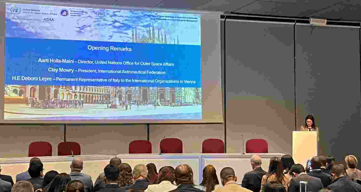 7500 Experts Gather In Milan For Space Congress Opening in Italy.