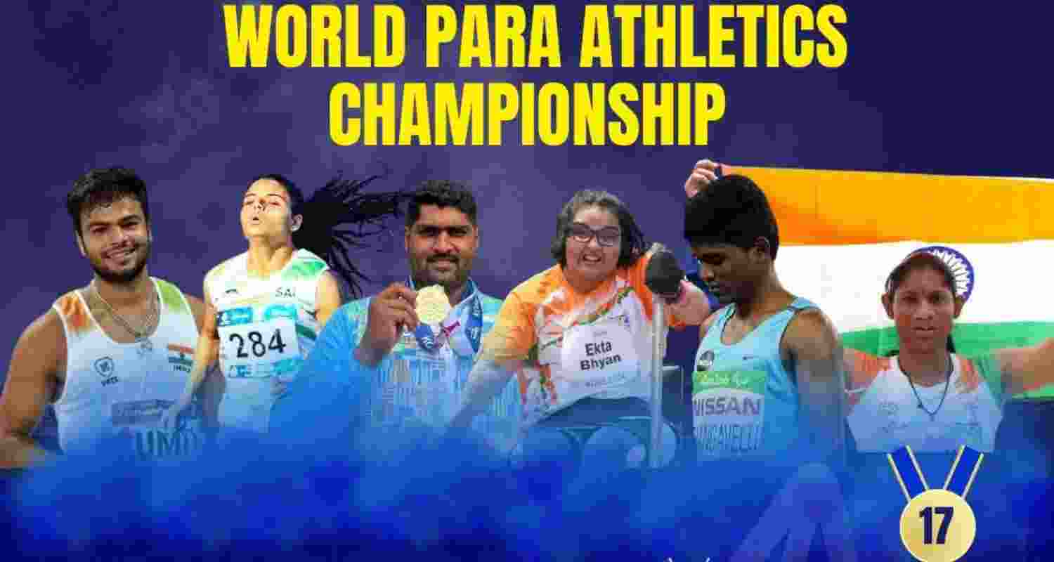 Indian Para Athletes' World Championship Victory Acknowledged by PM Modi. Image PM Modi's X.