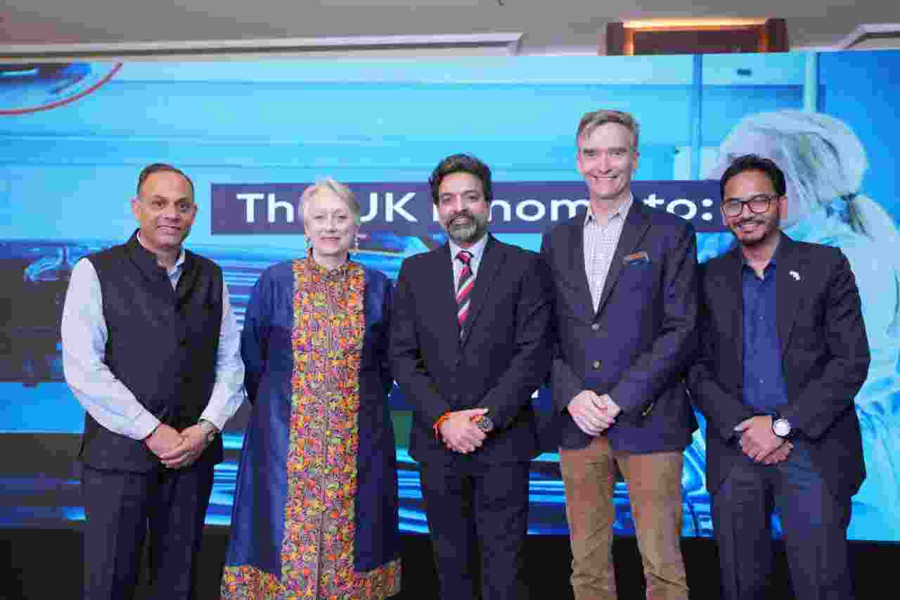 Image of Avnish Parmar, Secretary HPCA, Caroline Rowett, British Deputy High Commissioner, Arun Dhumal, IPL Chairman, Alex Ellis, British High, Commissioner to India Rajinder S Nagarkoti, Political Adviser, British High Commission (Left to Right). 