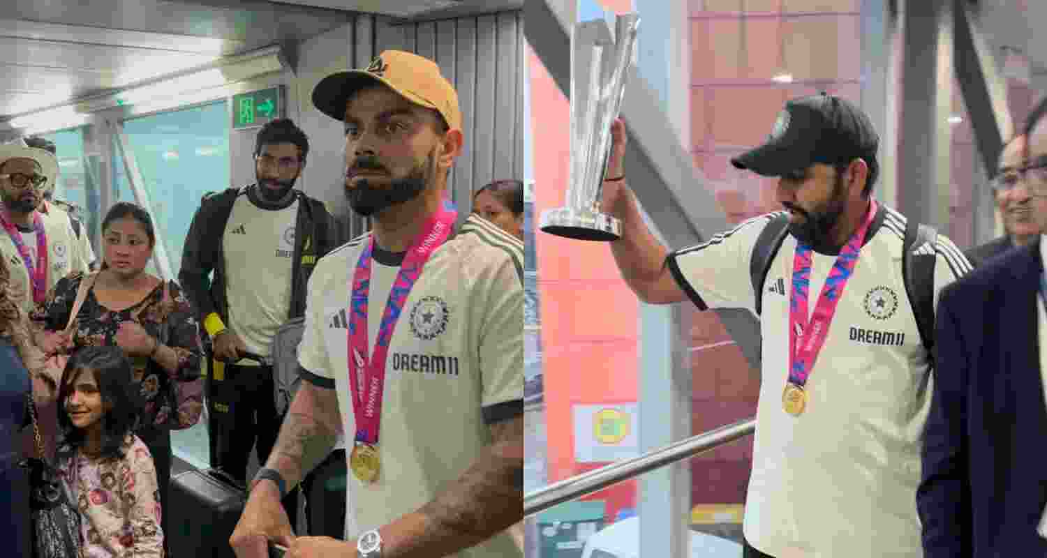 They're home: India's T20 world champs arrive in Delhi