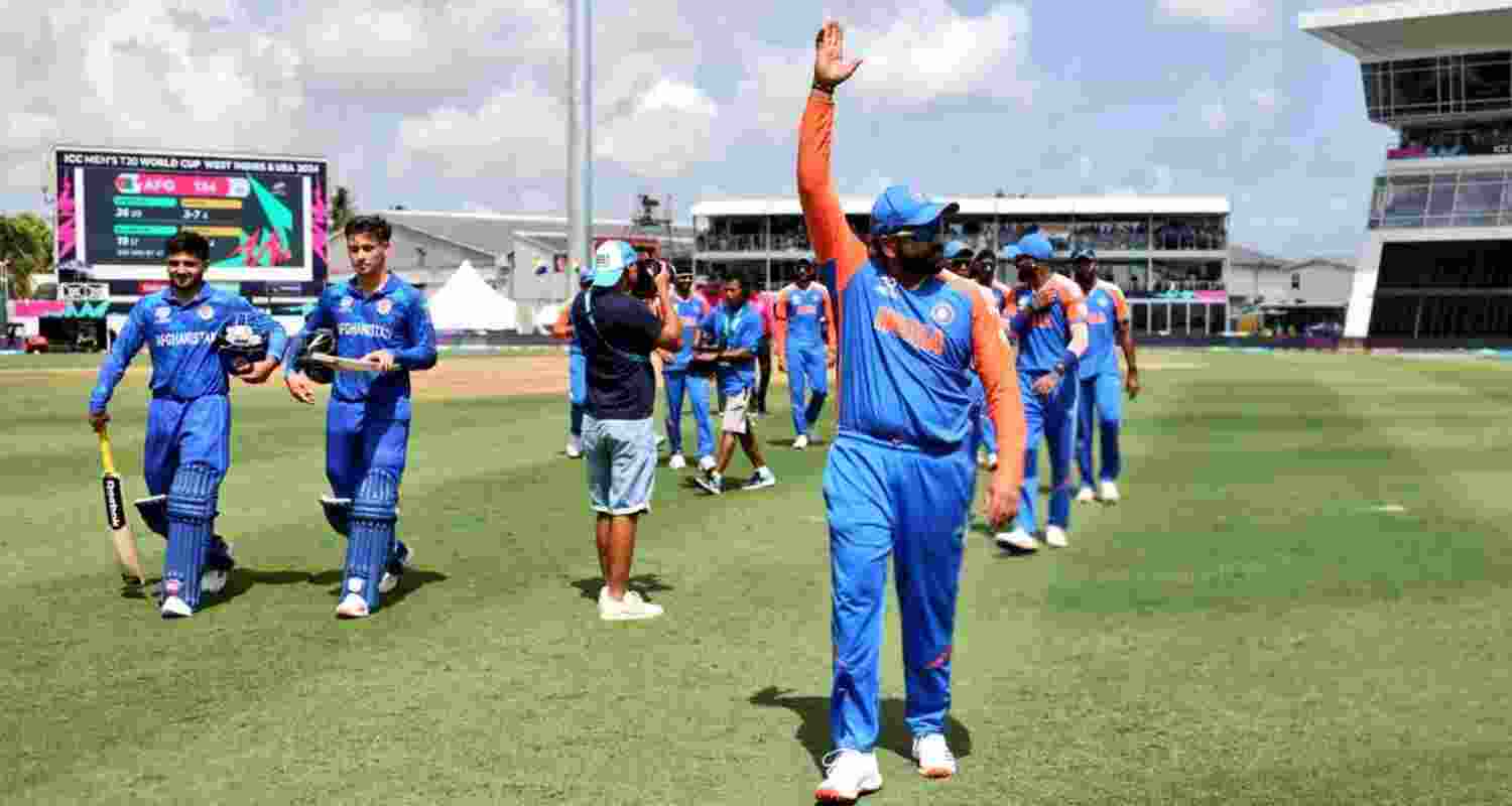 India defeated Afghanistan by 43 runs. 