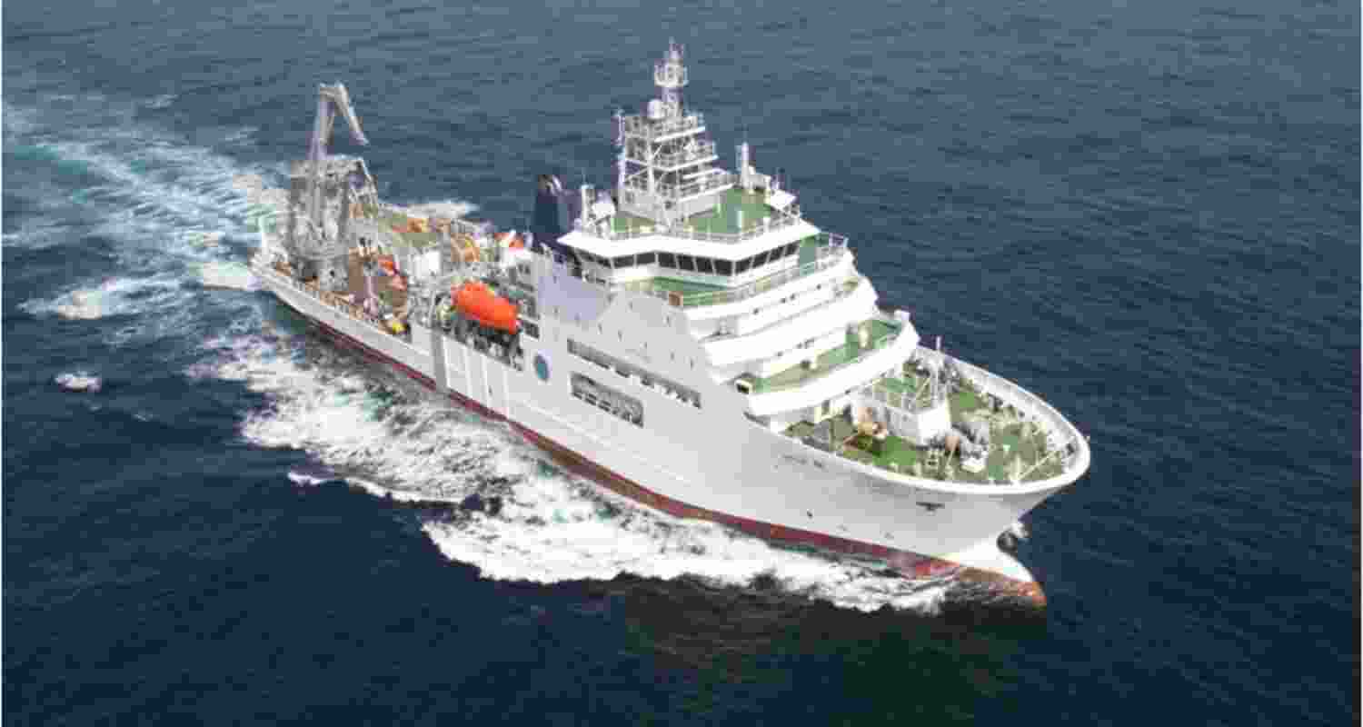 Indian research vessel RV Samudra Ratnakar.