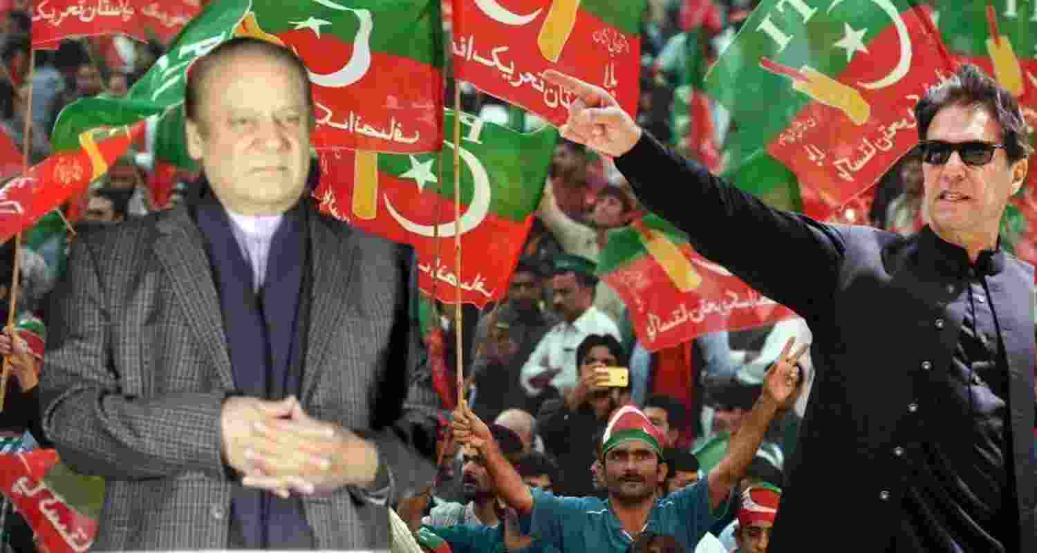 Nawaz Sharif and Imran Khan, File Photo.