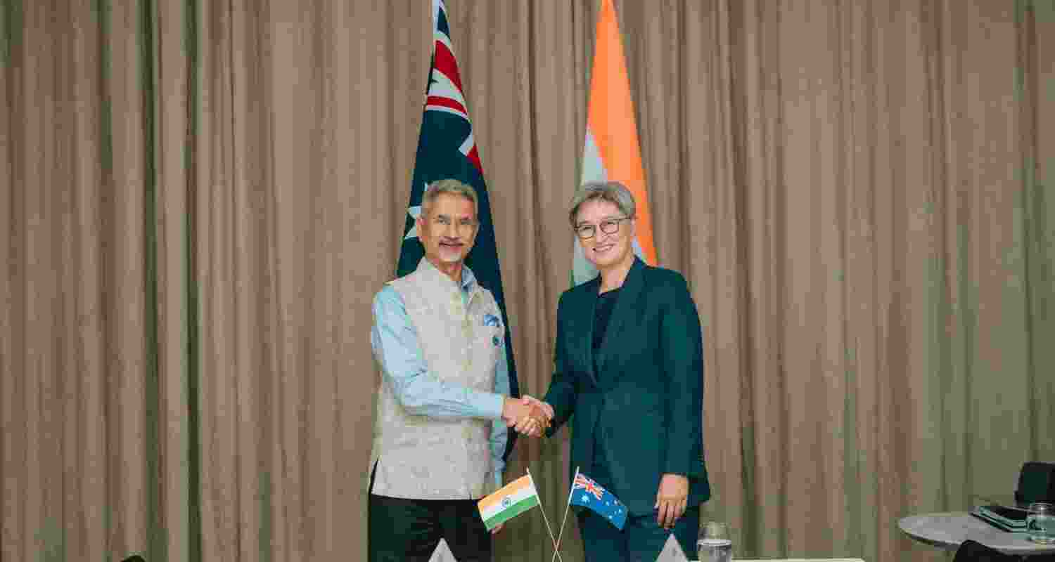 External Affairs Minister S Jaishankar on Friday engaged in discussions with his Australian counterpart Penny Wong.
